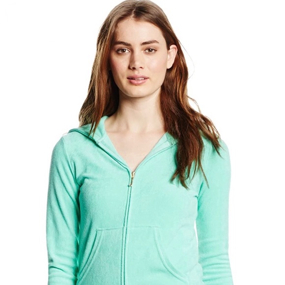 terry cloth zip up hoodie